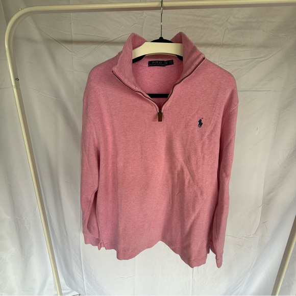 Polo by Ralph Lauren Pink Quarter Zip - Picture 1 of 3
